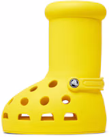 Shop Crocs x MSCHF Sepatu Boot Besar 'Kuning' MSCHF010-Y