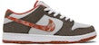 Crushed Skate Shop x Nike SB Dunk Low QS 'Kelabu Zaitun/Jingga Mantra' DH7782-001
