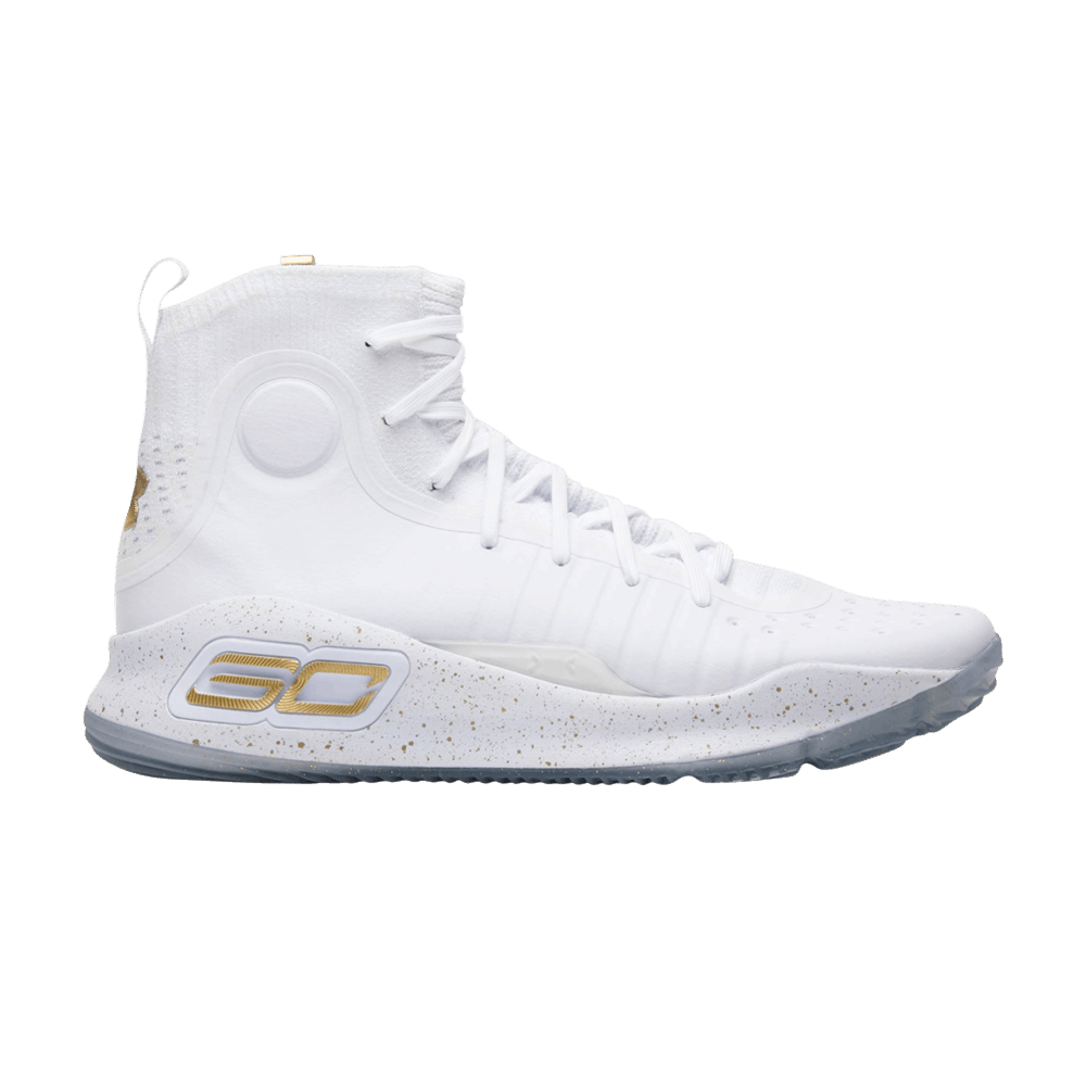 curry 4 white and gold footlocker