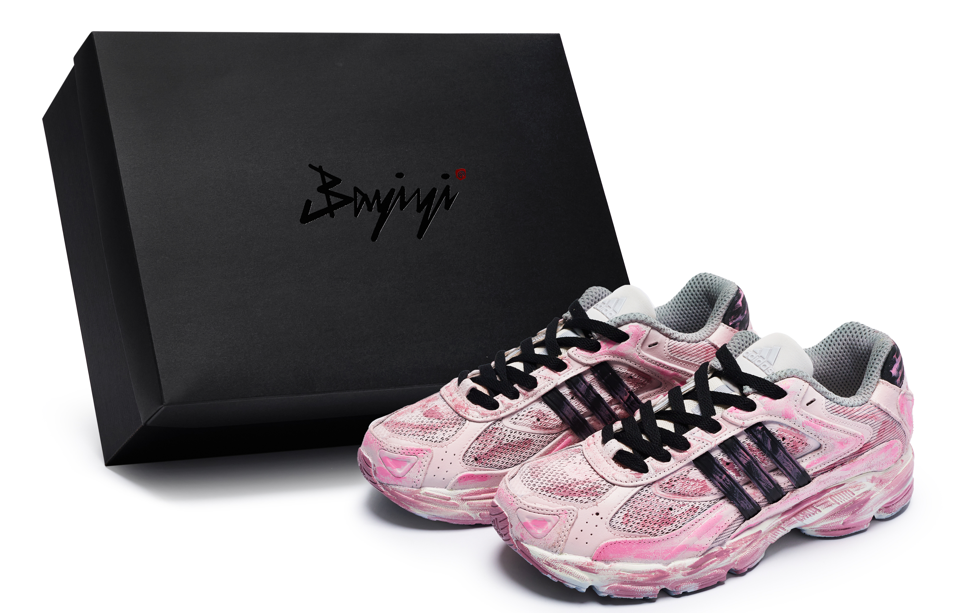 Custom Adidas Originals Response 811 Pink/Black Low-Top Sneakers GZ1562 (Team80 Absolute Territory S-BOX).
