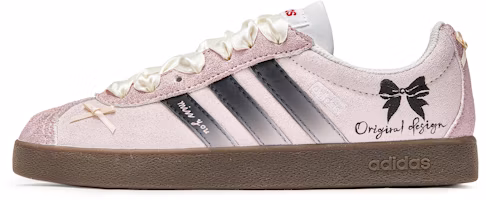 Custom adidas VL Court 2.0 M Ballet Dream Pink Low-Top Sneakers. HQ1802 (Team 177 - Ballet Dream) Custom adidas VL Court 2.0 M Ballet Dream Pink Low-Top Sneakers. HQ1802 (Team 177 - Ballet Dream)