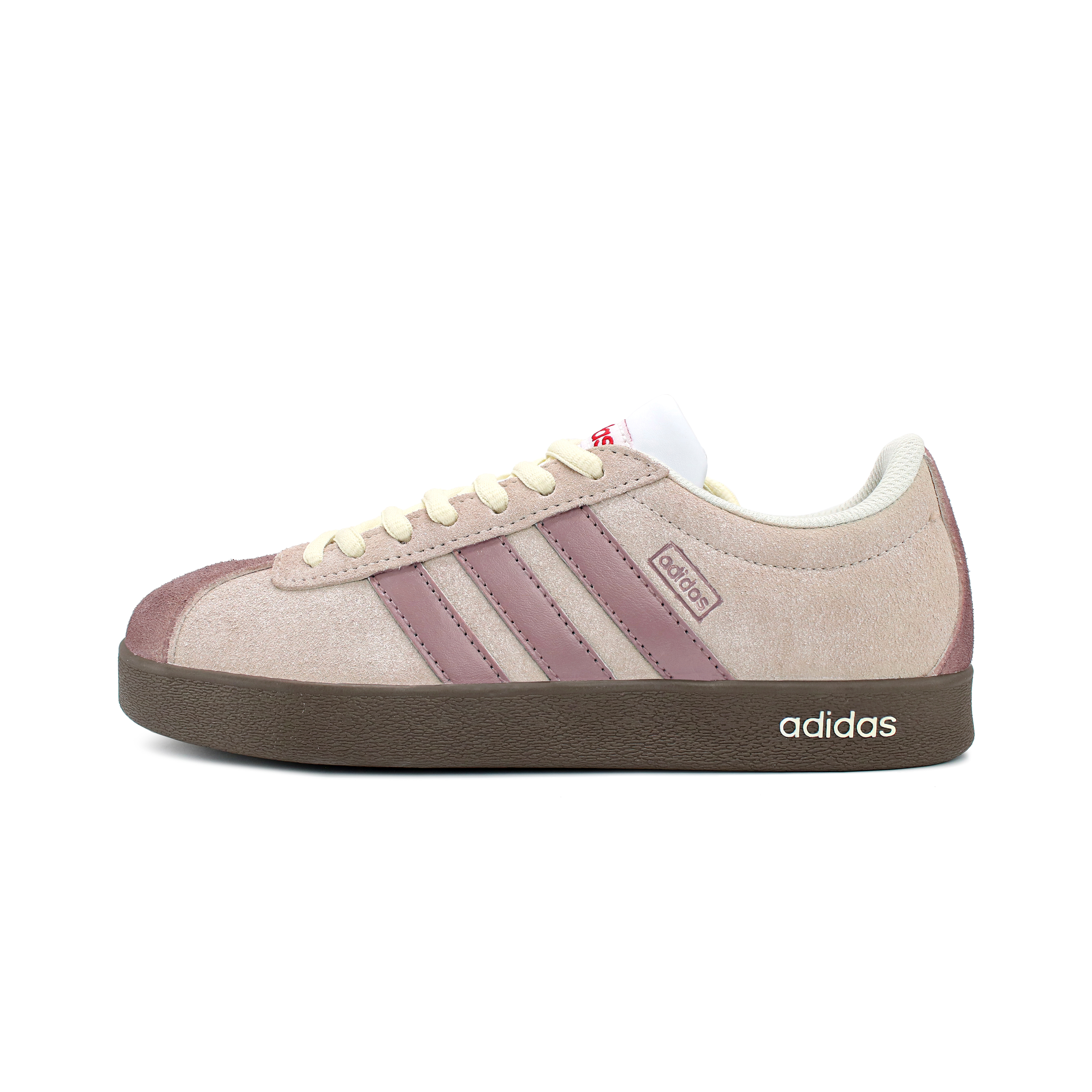 Custom adidas VL Court 2.0 Rose Latte Sneakers - Stylish Casual Shoes Pink. HQ1802 (Team-134 Rose Latte)