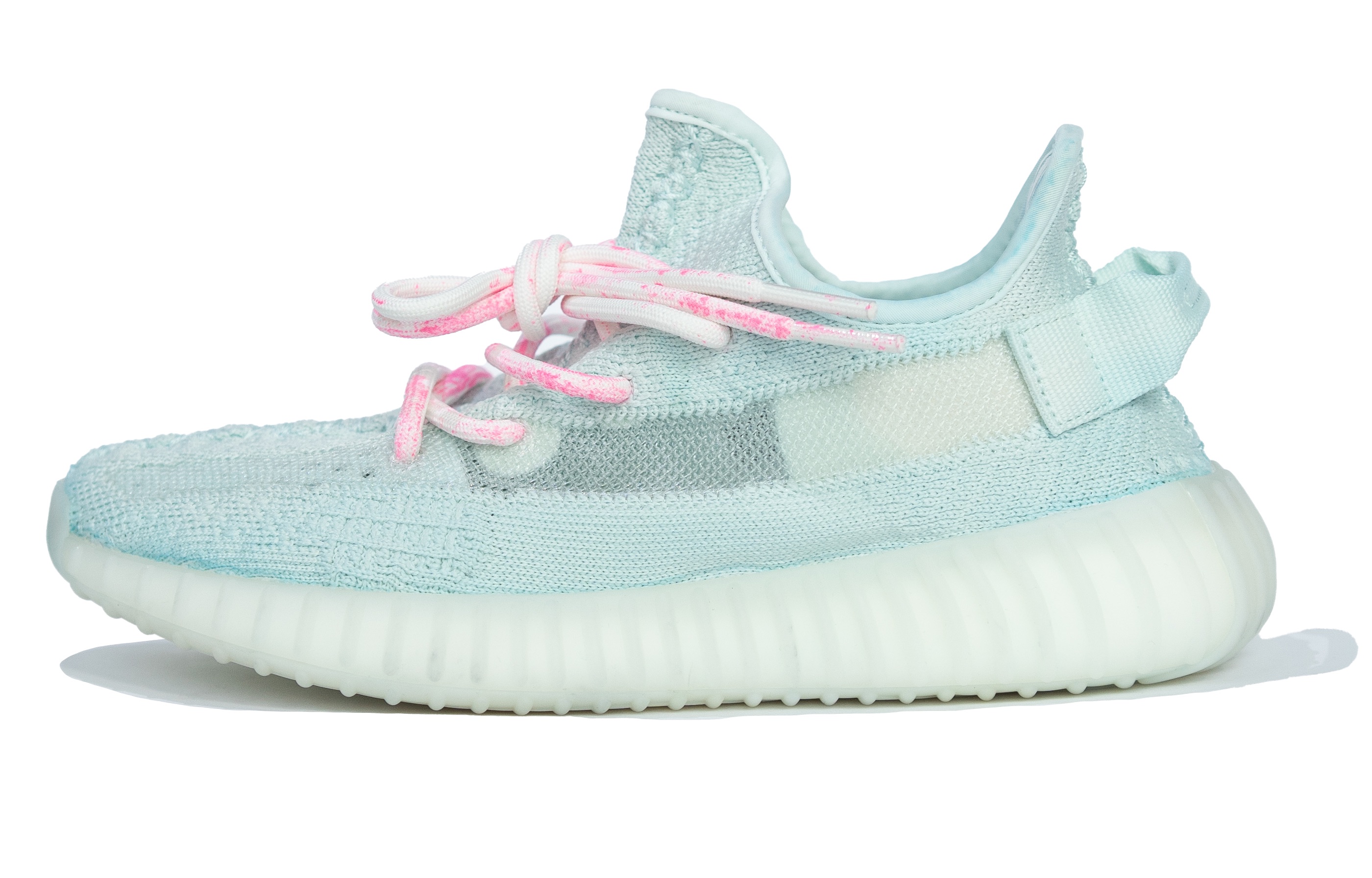 Custom adidas Yeezy Boost 350 V2 Ice Cream Summer Mojito Pastel Blue Pink Shoes HQ6316 (Team 7 - 350 Ice Cream Sneakers)