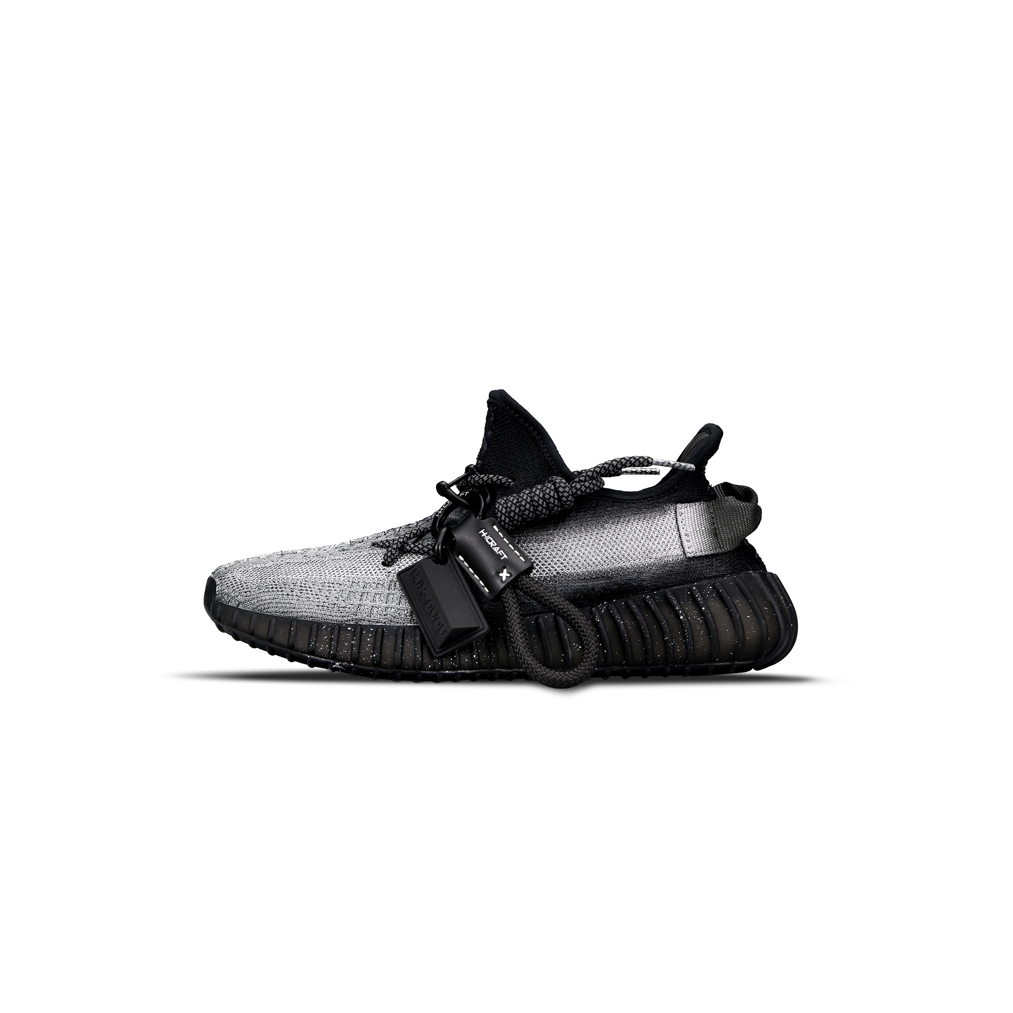 Custom adidas Yeezy Boost 350 V2 Silver Mist Black Breathable Casual Shoes HQ4540 (Team333 Silver Mist Cloud Shawl)