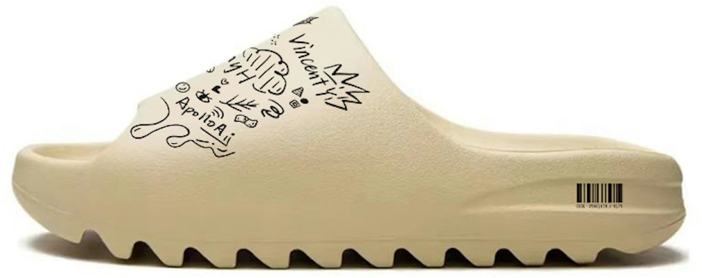 定制Adidas Yeezy Slide EVA戈壁手绘卡通舒适拖鞋凉鞋 FZ5897 (Team352 - Gobi Manga) Buy 定制Adidas Yeezy Slide EVA戈壁手绘卡通舒适拖鞋凉鞋 FZ5897 (Team352 - Gobi Manga)