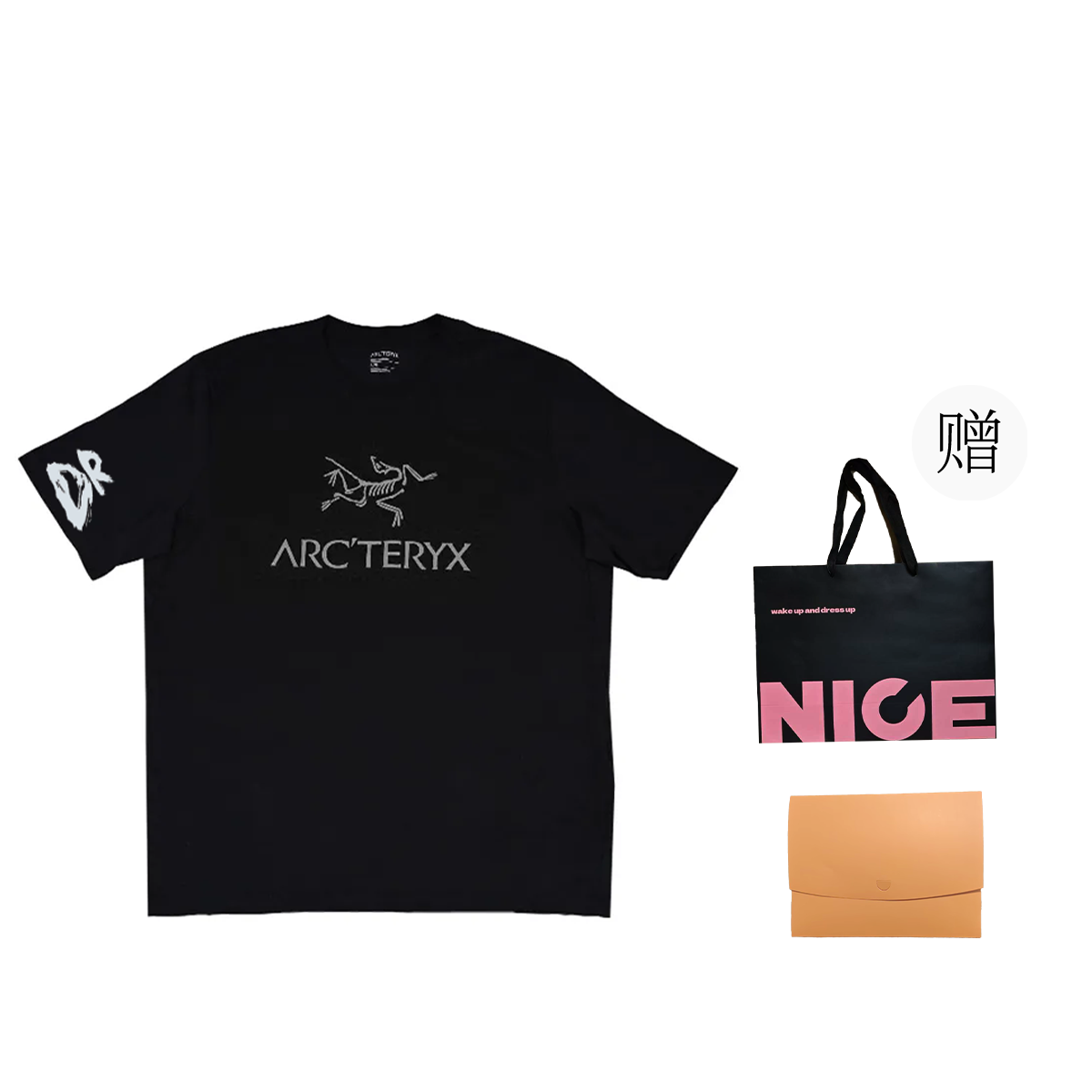 Custom Arcteryx ARC'WORD Logo Outdoor Breathable Casual Unisex Black T-Shirt X000007991（Team702-c6） 圖 8