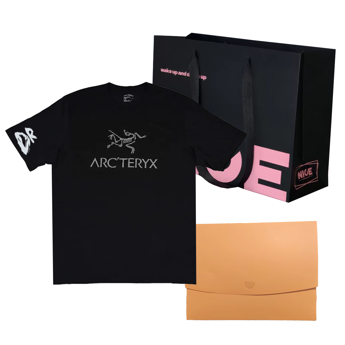 Custom Arcteryx ARC'WORD Logo Outdoor Breathable Casual Unisex Black T-Shirt X000007991（Team702-c6） 圖 10