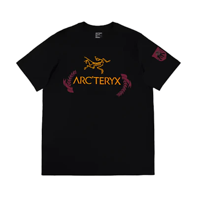 Custom Arcteryx ARC'WORD Logo Outdoor Breathable Unisex Black T-Shirt. X000007991(Team702-6)
