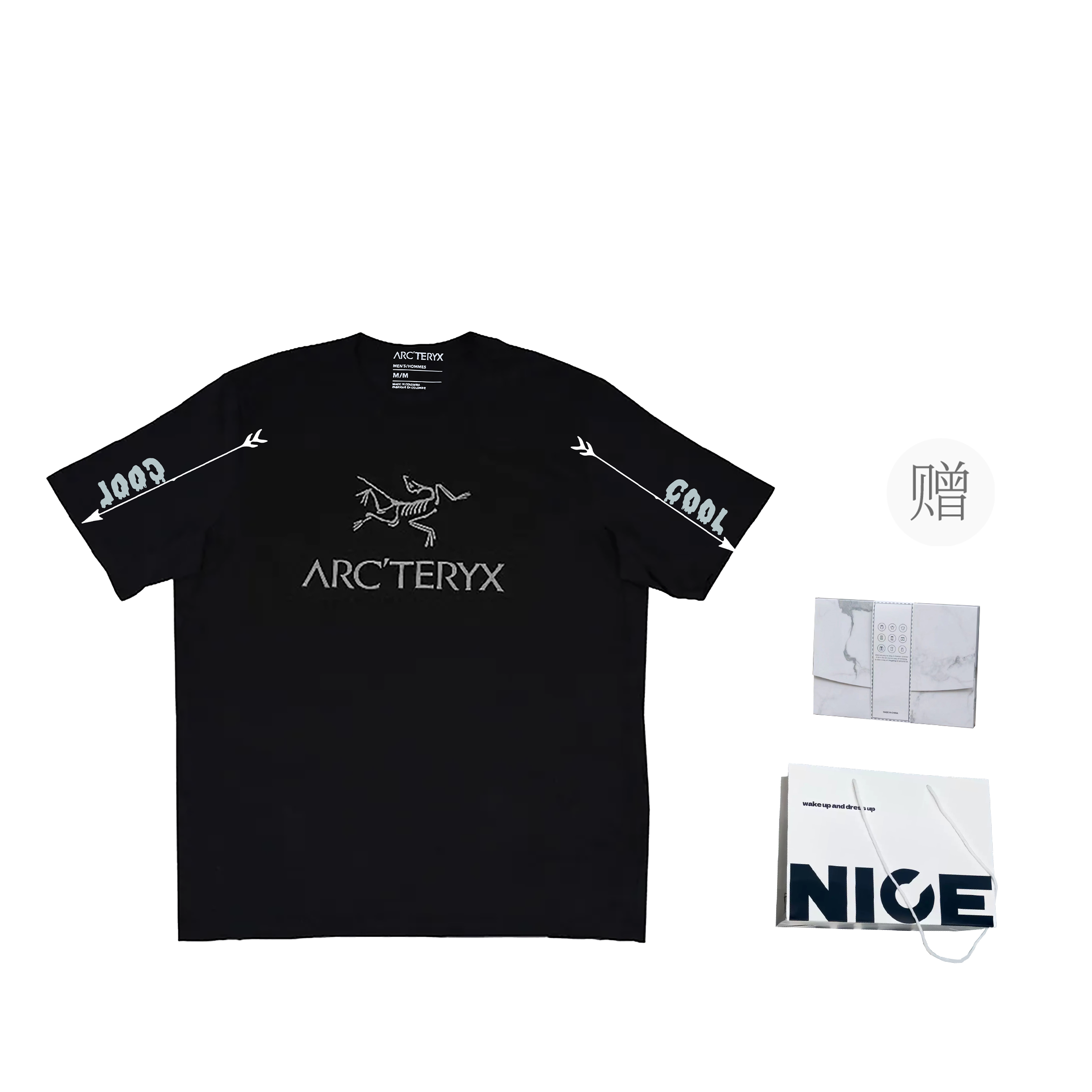 Custom Arcteryx Arc'Word Logo Print Outdoor Unisex Breathable Casual T-Shirt X000007991（Team702-COOL） 圖 16