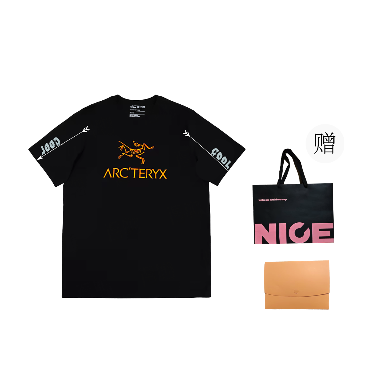 Custom Arcteryx Arc'Word Logo Print Outdoor Unisex Breathable Casual T-Shirt X000007991（Team702-COOL） 圖 19