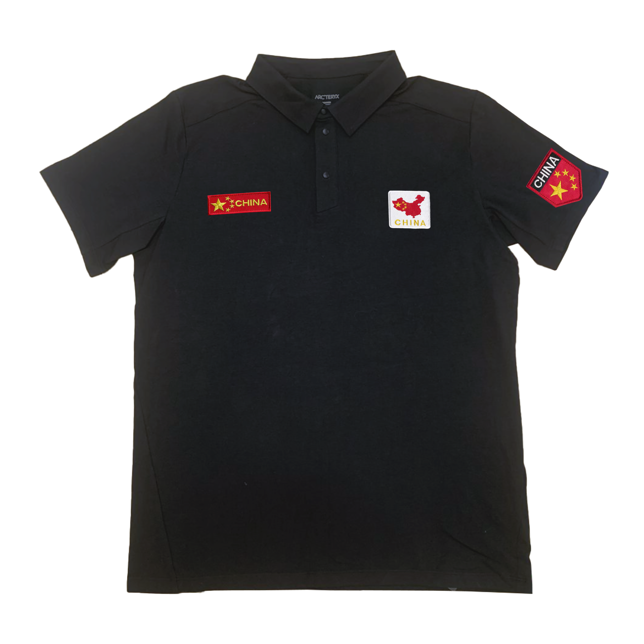 Custom Arcteryx Captive Polo Shirt Embroidered Logo Unisex Short Sleeve 28536（Team1016-B9）