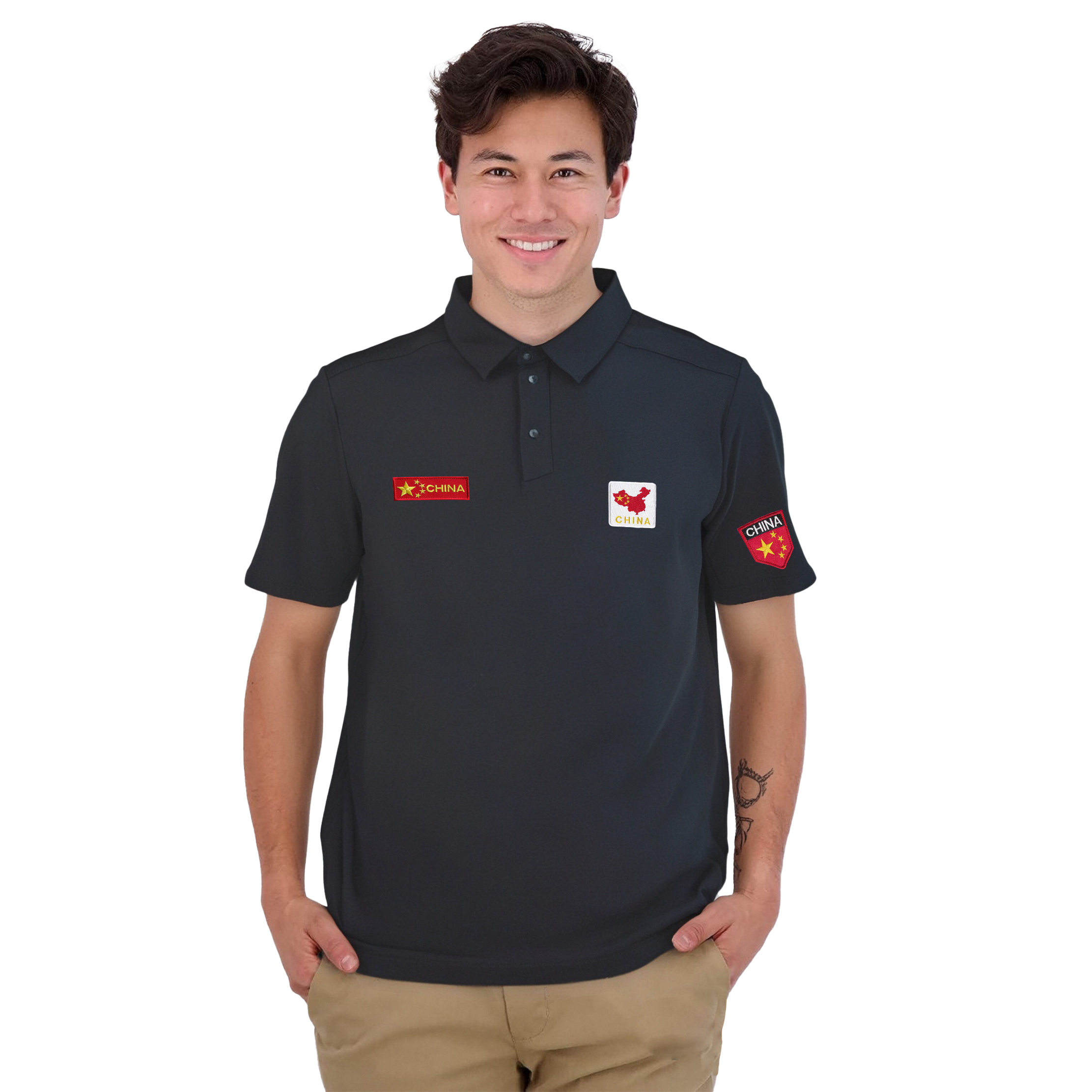 Details for Custom Arcteryx Captive Polo Shirt Embroidered Logo Unisex Short Sleeve 28536（Team1016-B9）