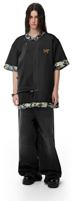 Custom Arcteryx Fantasy Chinese Embroidery Logo Unisex Black Short Sleeve T-Shirt X000007747(Group223- Purchase Custom Arcteryx Fantasy Chinese Embroidery Logo Unisex Black Short Sleeve T-Shirt X000007747(Group223-