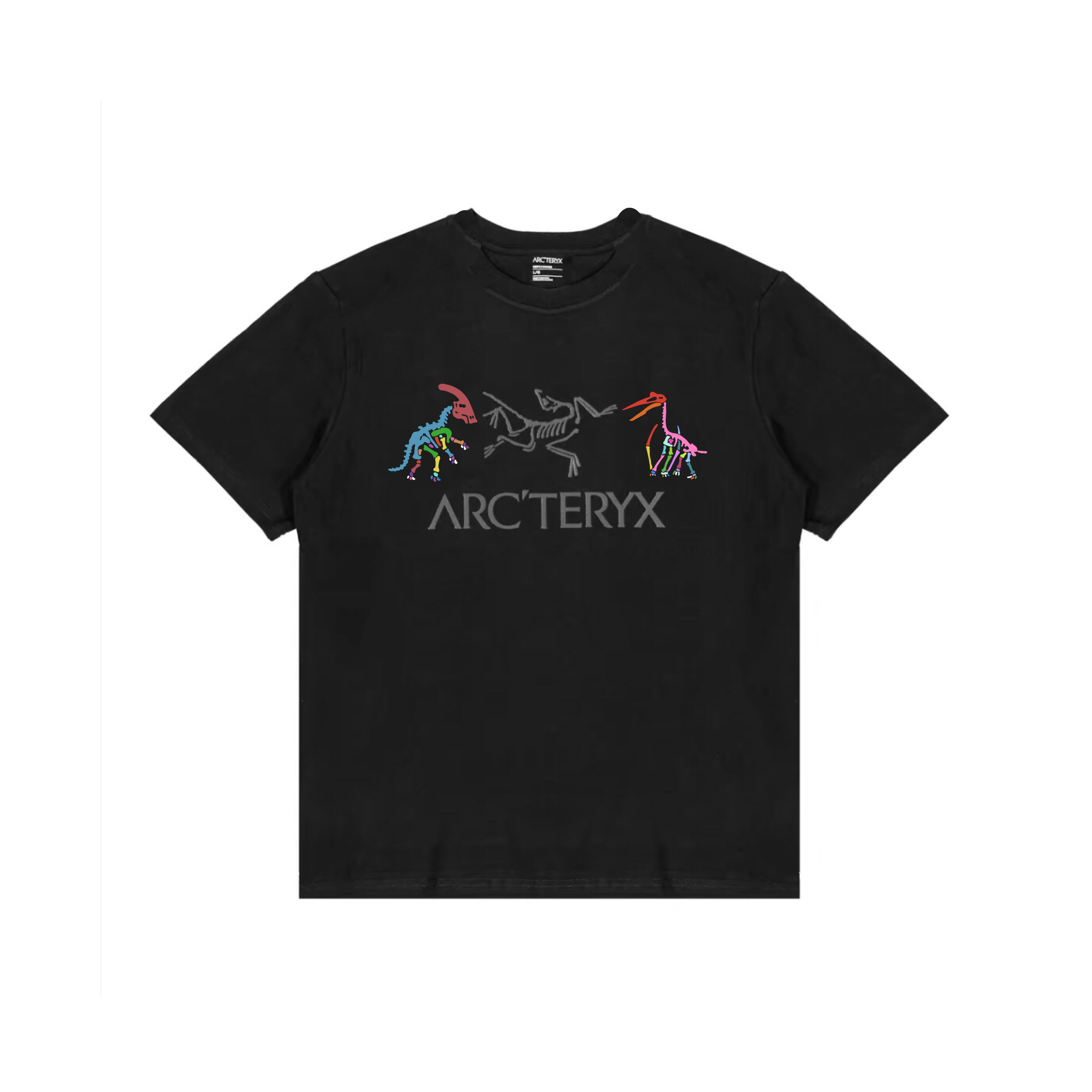 Custom Arcteryx Graffiti Dinosaur Graphic Unisex Breathable Streetwear T-Shirt X000007991（Team1335-）