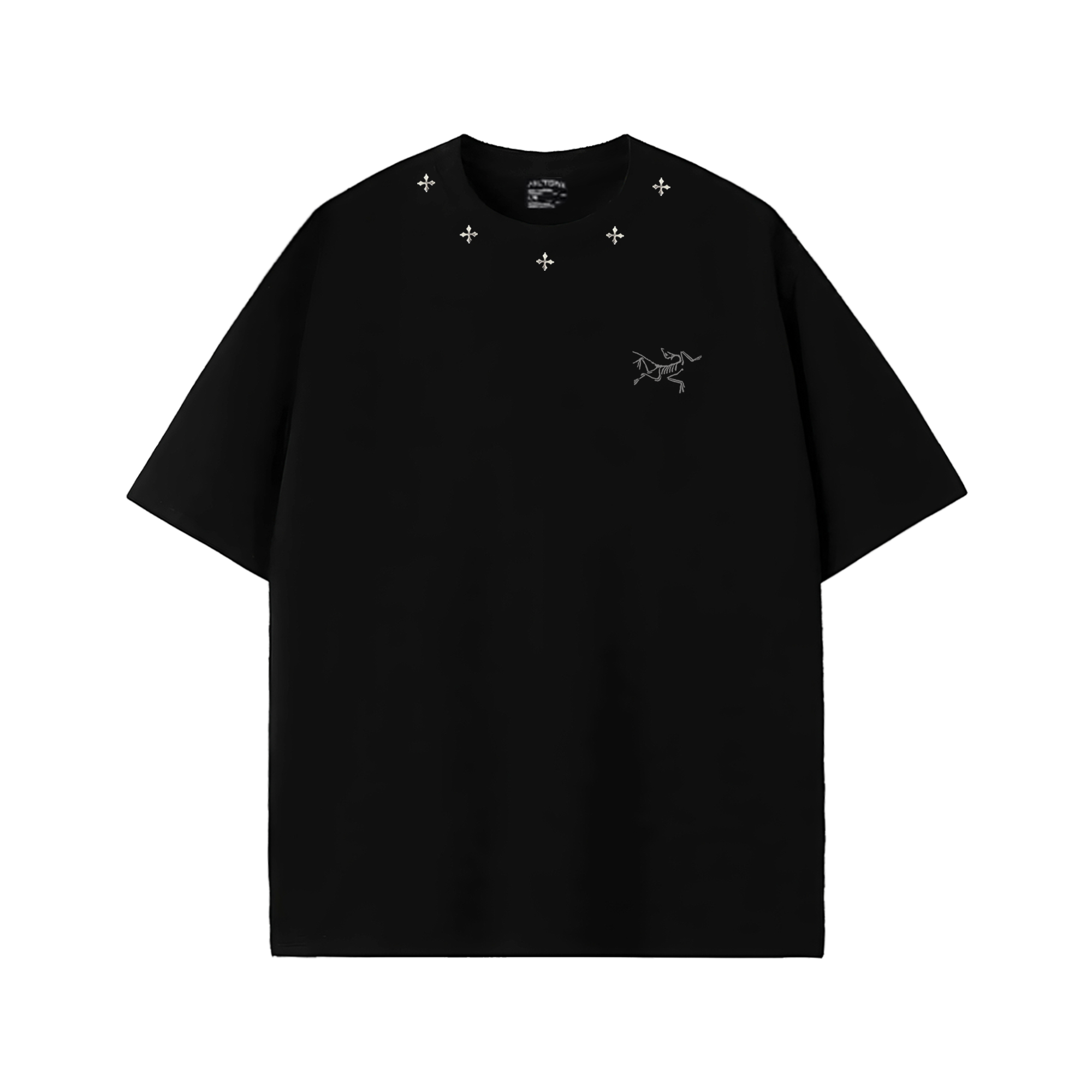 Custom Arcteryx KRAGG Black Rock Reflective Graphic Logo Unisex Cotton T-Shirt. X000009533(GROUP879-BLACKROCK)