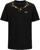 Custom Arcteryx KRAGG Flame Star Graphic Logo Print Crewneck T-Shirt Black Mens. X000009533(Group116 Custom Arcteryx KRAGG Flame Star Graphic Logo Print Crewneck T-Shirt Black Mens. X000009533(Group116