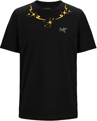 Custom Arcteryx KRAGG Flame Star Graphic Logo Print Crewneck T-Shirt Black Mens. X000009533(Group116 Order Custom Arcteryx KRAGG Flame Star Graphic Logo Print Crewneck T-Shirt Black Mens. X000009533(Group116
