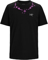 Custom Arcteryx KRAGG GGMZ Escape Diary Flame Star Logo Embroidered Black Tee. X000009533(Group116 Custom Arcteryx KRAGG GGMZ Escape Diary Flame Star Logo Embroidered Black Tee. X000009533(Group116