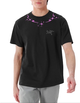 Custom Arcteryx KRAGG GGMZ Escape Diary Flame Star Logo Embroidered Black Tee. X000009533(Group116 Purchase Custom Arcteryx KRAGG GGMZ Escape Diary Flame Star Logo Embroidered Black Tee. X000009533(Group116