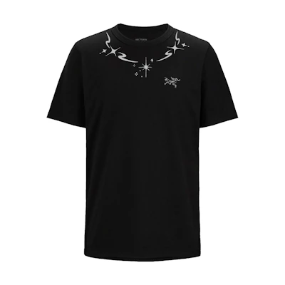 Custom Arcteryx KRAGG GGMZ Star Flame Logo Embroidered Breathable Tee Black. X000009533(Group116