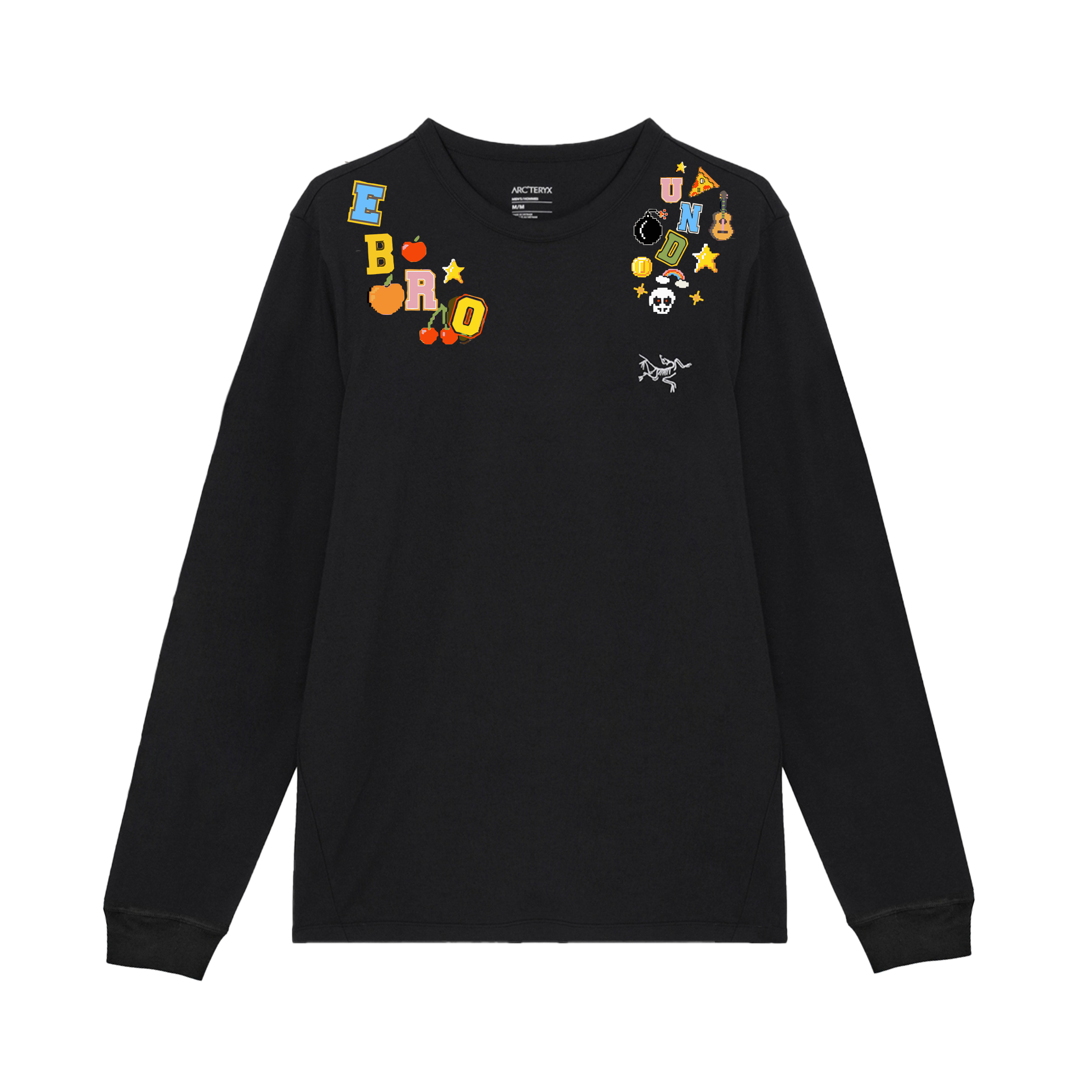 Custom Arcteryx KRAGG Logo Print Long Sleeve T-Shirt Unisex Durable & Breathable. x000009536（Team702-A8）