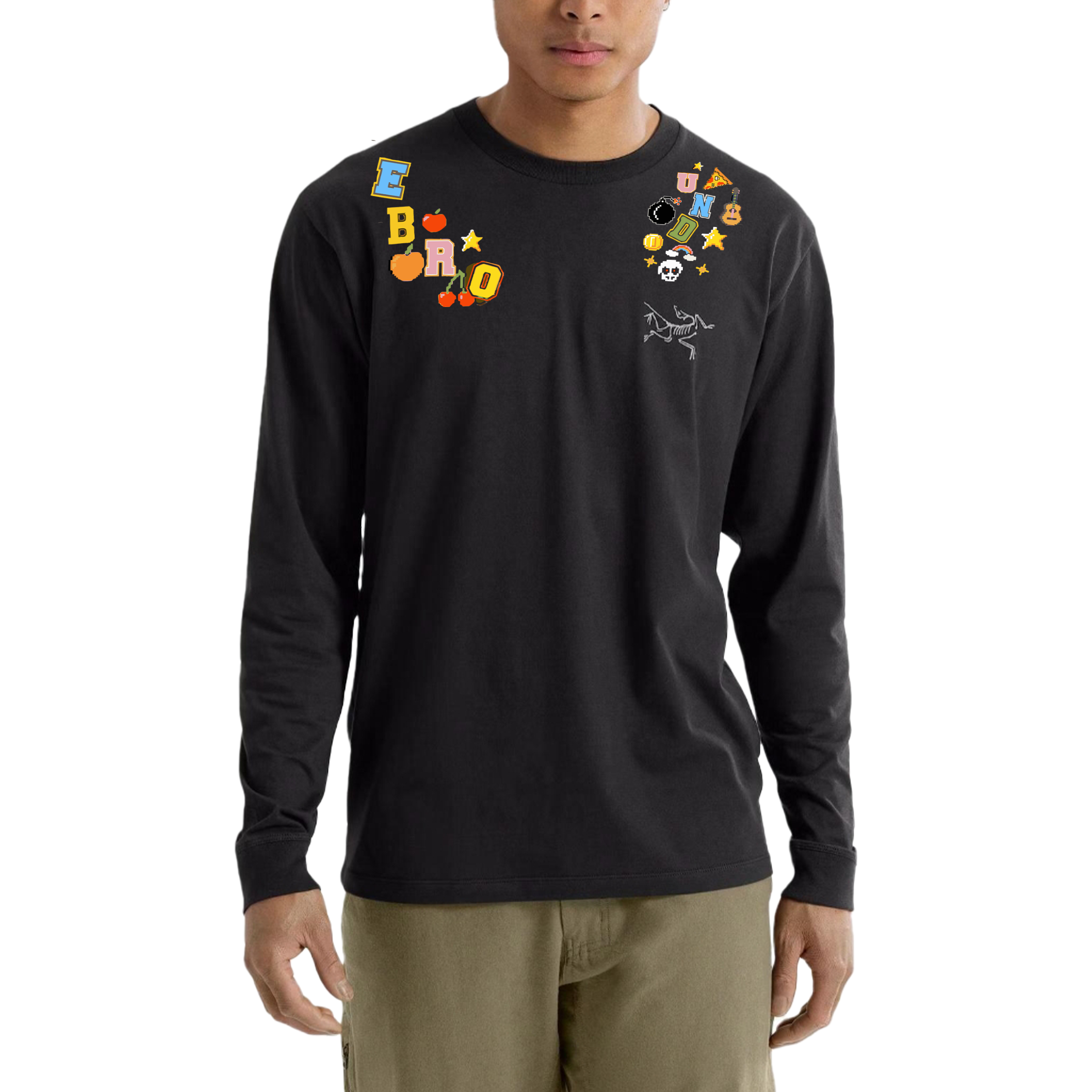 Purchase Custom Arcteryx KRAGG Logo Print Long Sleeve T-Shirt Unisex Durable & Breathable. x000009536（Team702-A8）