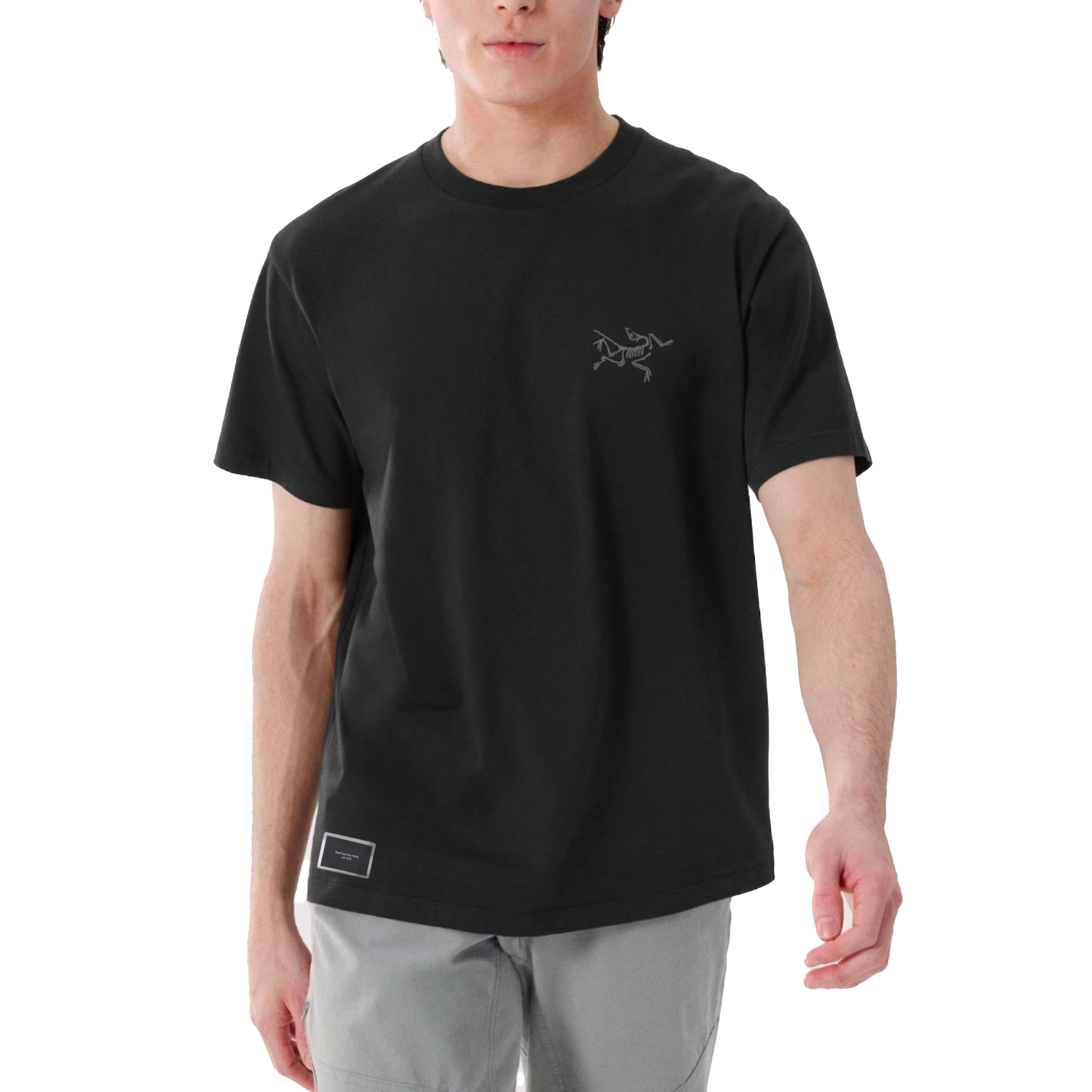 Details for Custom Arcteryx KRAGG Outdoor  Black Crewneck Breathable Casual T-Shirt X000009533(Team746-