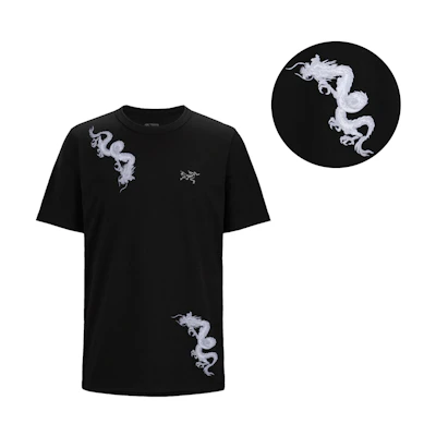 Custom Arcteryx KRAGG Outdoor Breathable Casual Crewneck T-Shirt Black. X000009533(Team676