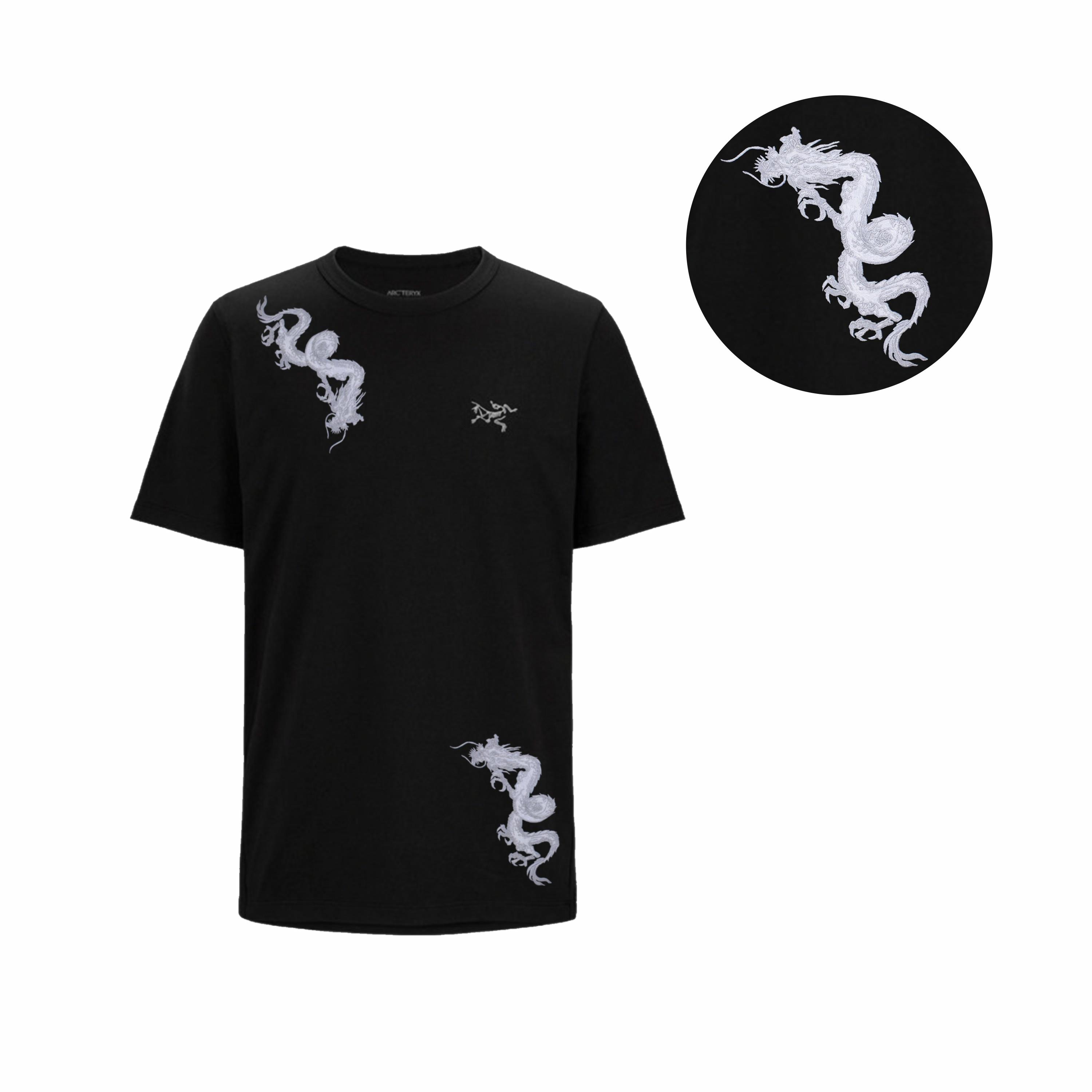 Order Custom Arcteryx KRAGG Outdoor Breathable Casual Crewneck T-Shirt  Black. X000009533(Team676