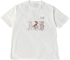 Custom Arcteryx Logo Graphic Tee - Retro Style Unisex Short Sleeve in White. X000007747(Group116 Custom Arcteryx Logo Graphic Tee - Retro Style Unisex Short Sleeve in White. X000007747(Group116