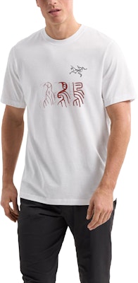 Custom Arcteryx Logo Graphic Tee - Retro Style Unisex Short Sleeve in White. X000007747(Group116 Sizing Custom Arcteryx Logo Graphic Tee - Retro Style Unisex Short Sleeve in White. X000007747(Group116