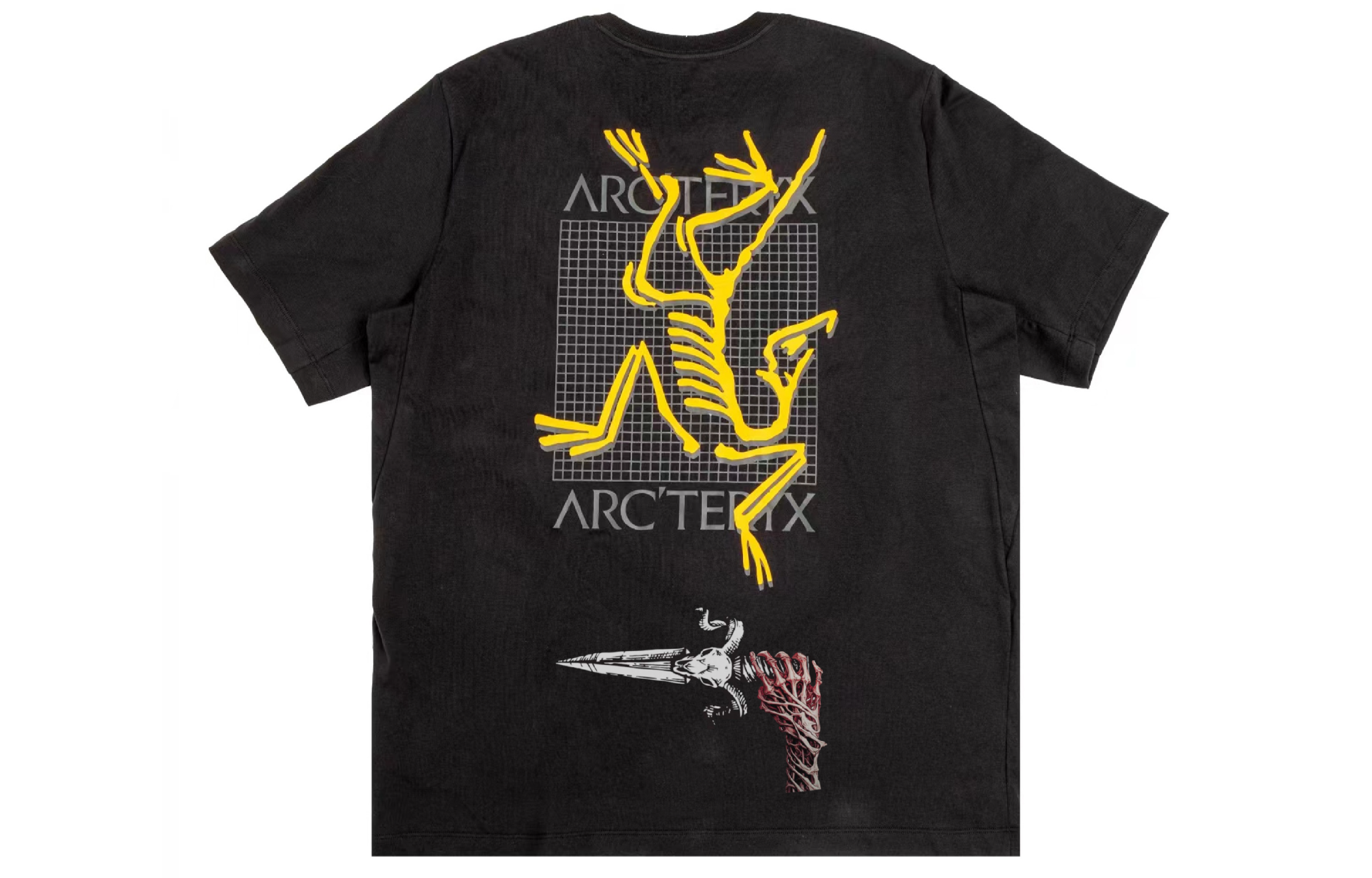 Custom Arcteryx Multi Bird Logo Graphic Vintage Football Unisex T-Shirt Black. X000007747(Group16-X）