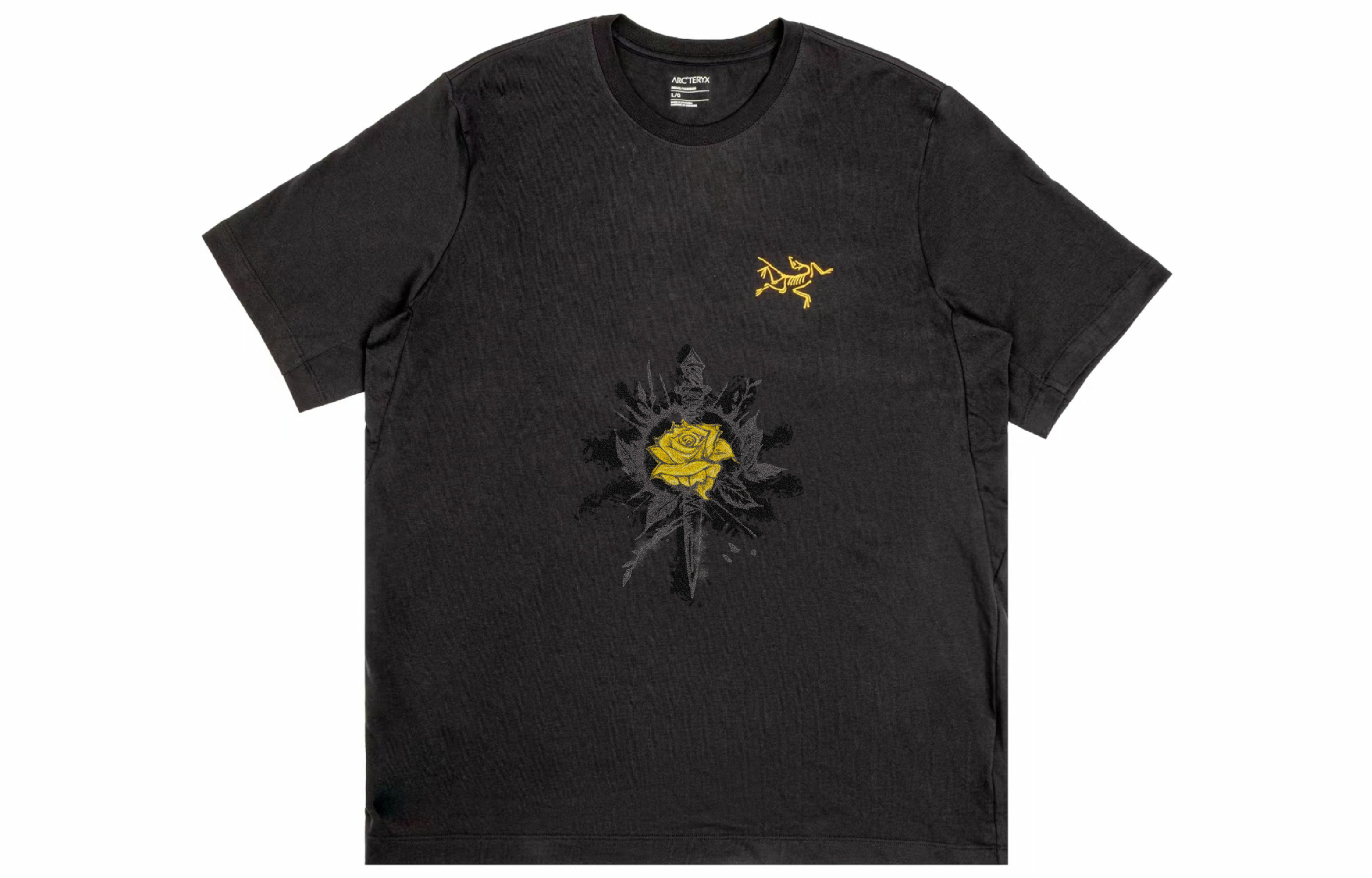 Custom Arcteryx Multi Bird Logo Tee Black Vintage Unisex Short Sleeve T-Shirt. X000007747(Group16-） 圖 2