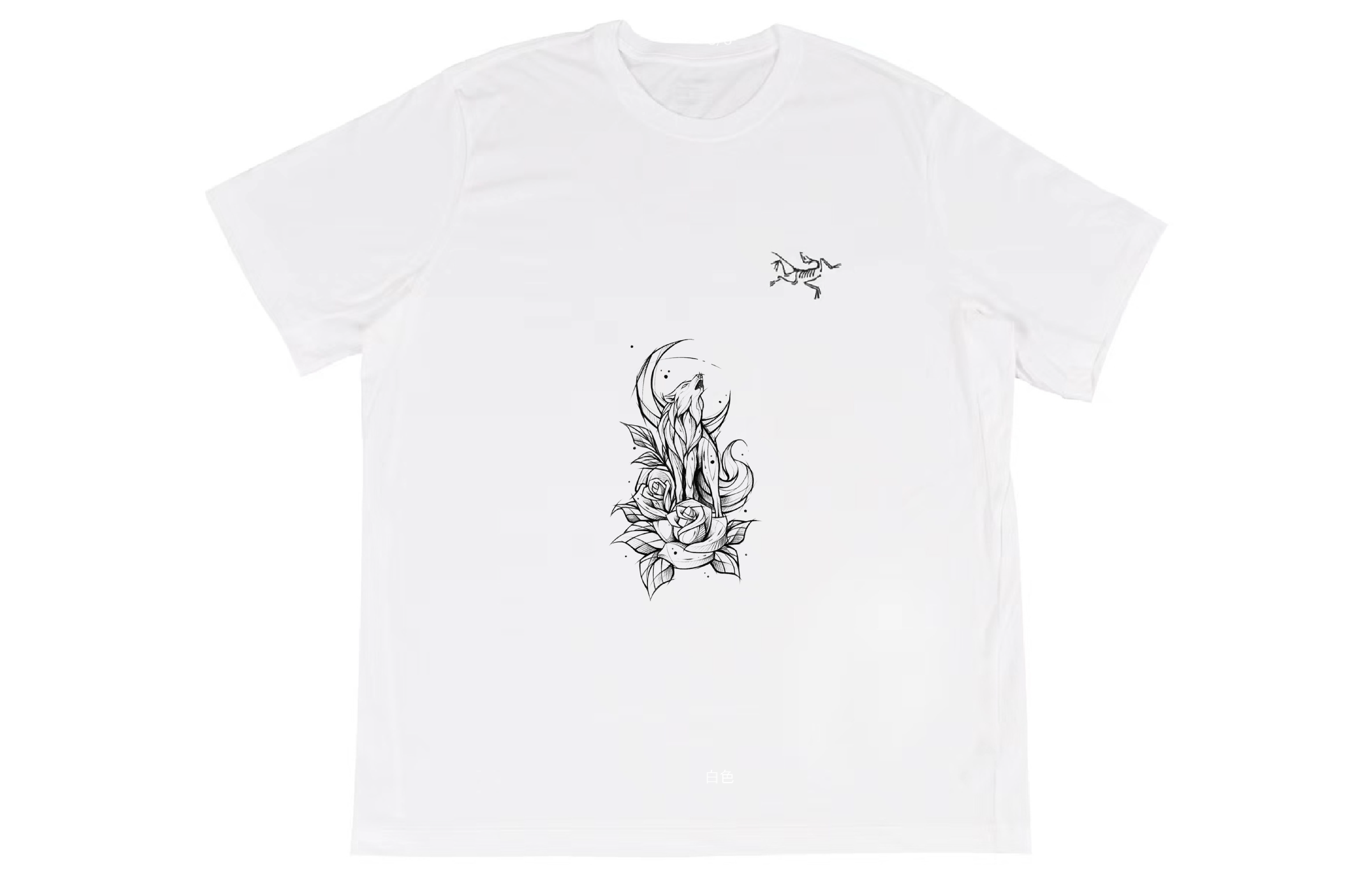 Custom Arcteryx Multi Bird Logo Vintage Crewneck Tee White Unisex. X000007747(Group16-）