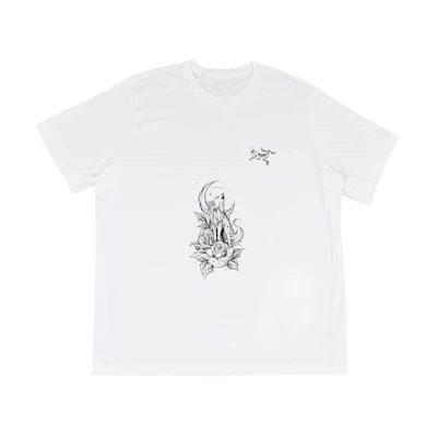 Custom Arcteryx Multi Bird Logo Vintage Crewneck Tee White Unisex. X000007747(Group16-)