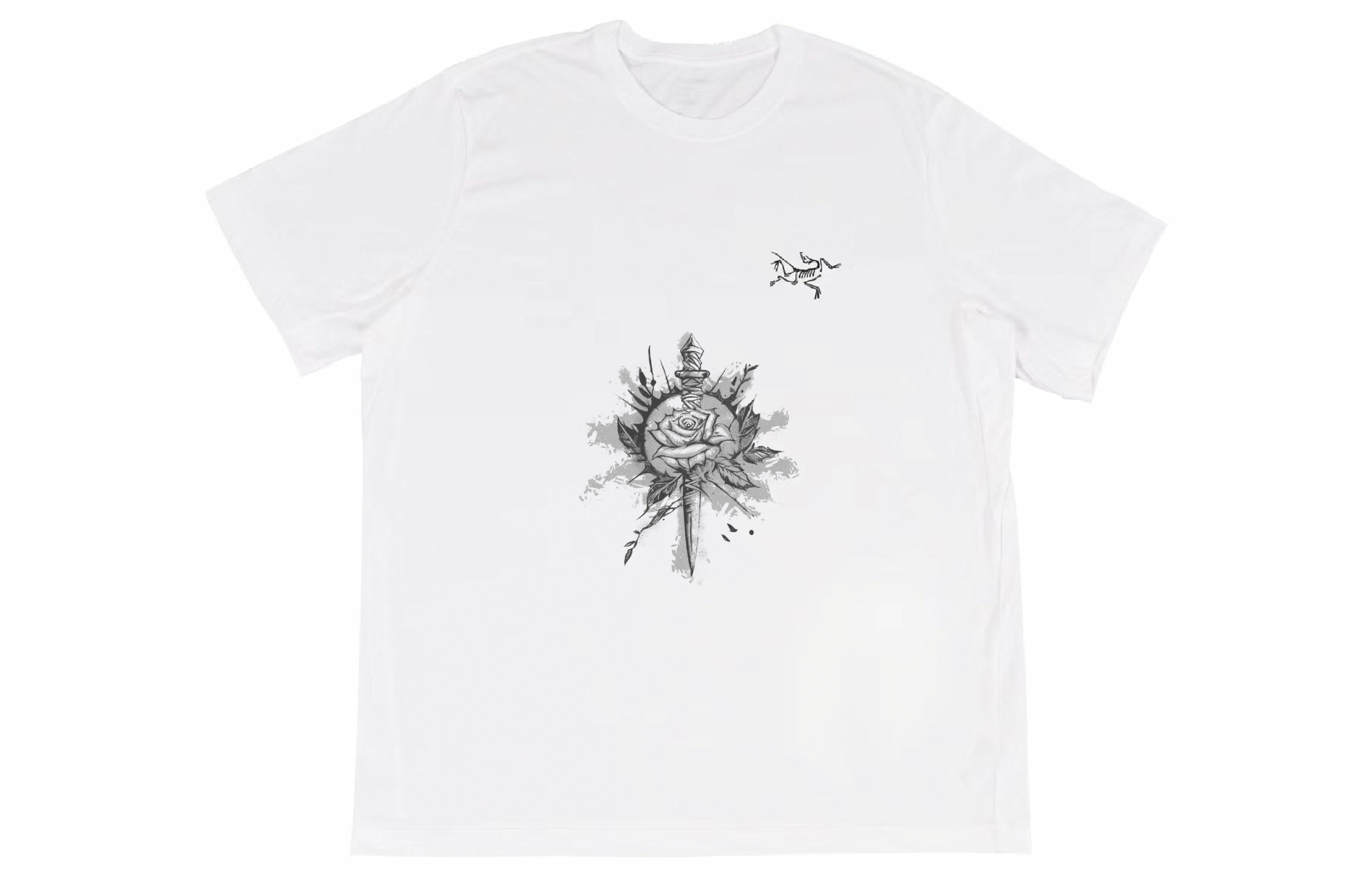 Custom Arcteryx Multi Bird Logo White Retro Graphic Unisex T-Shirt. X000007747(Group16-） 圖 2
