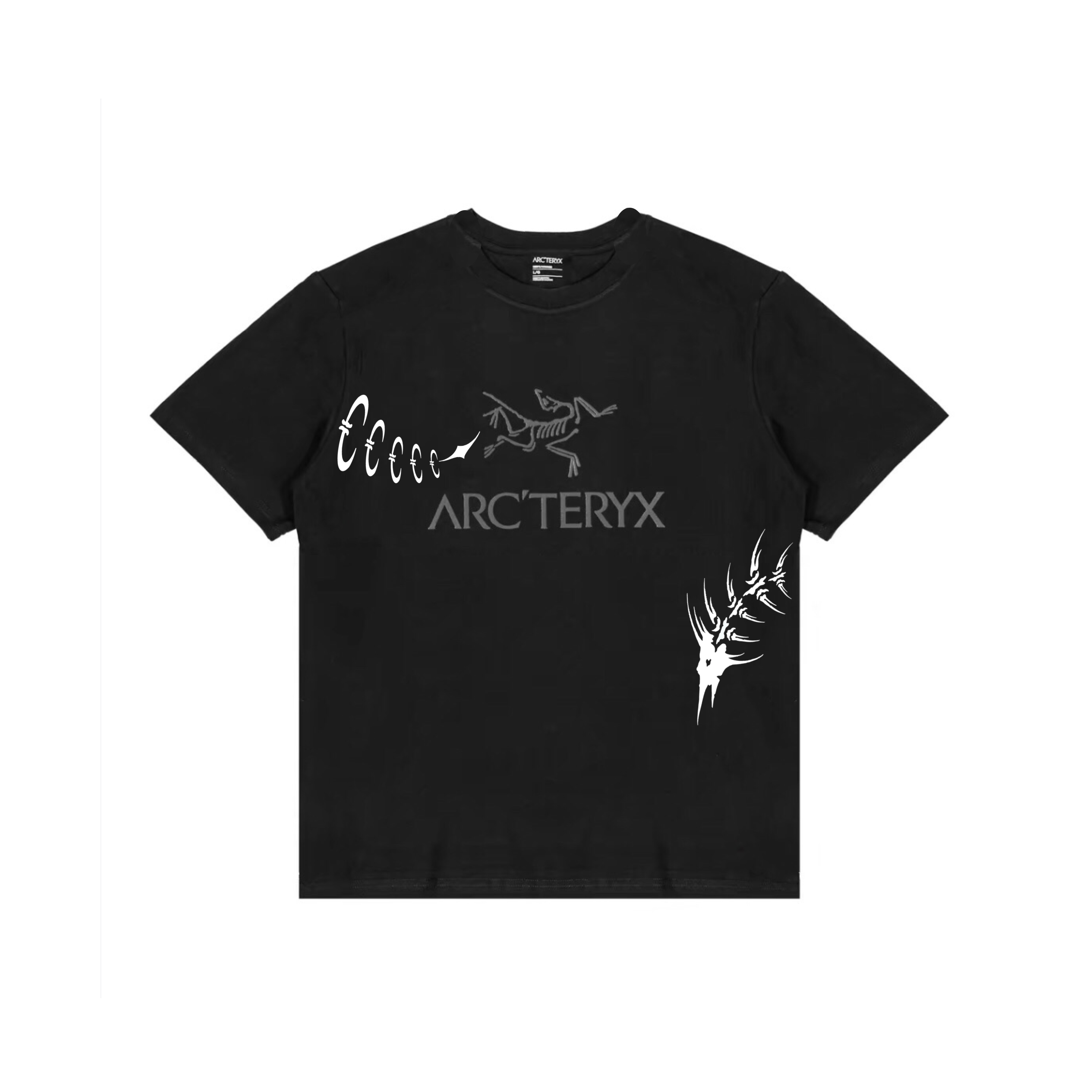 Custom Arcteryx Streetwear Logo Print Unisex Crewneck Breathable T-Shirt. X000007991（Team1390-） 圖 2