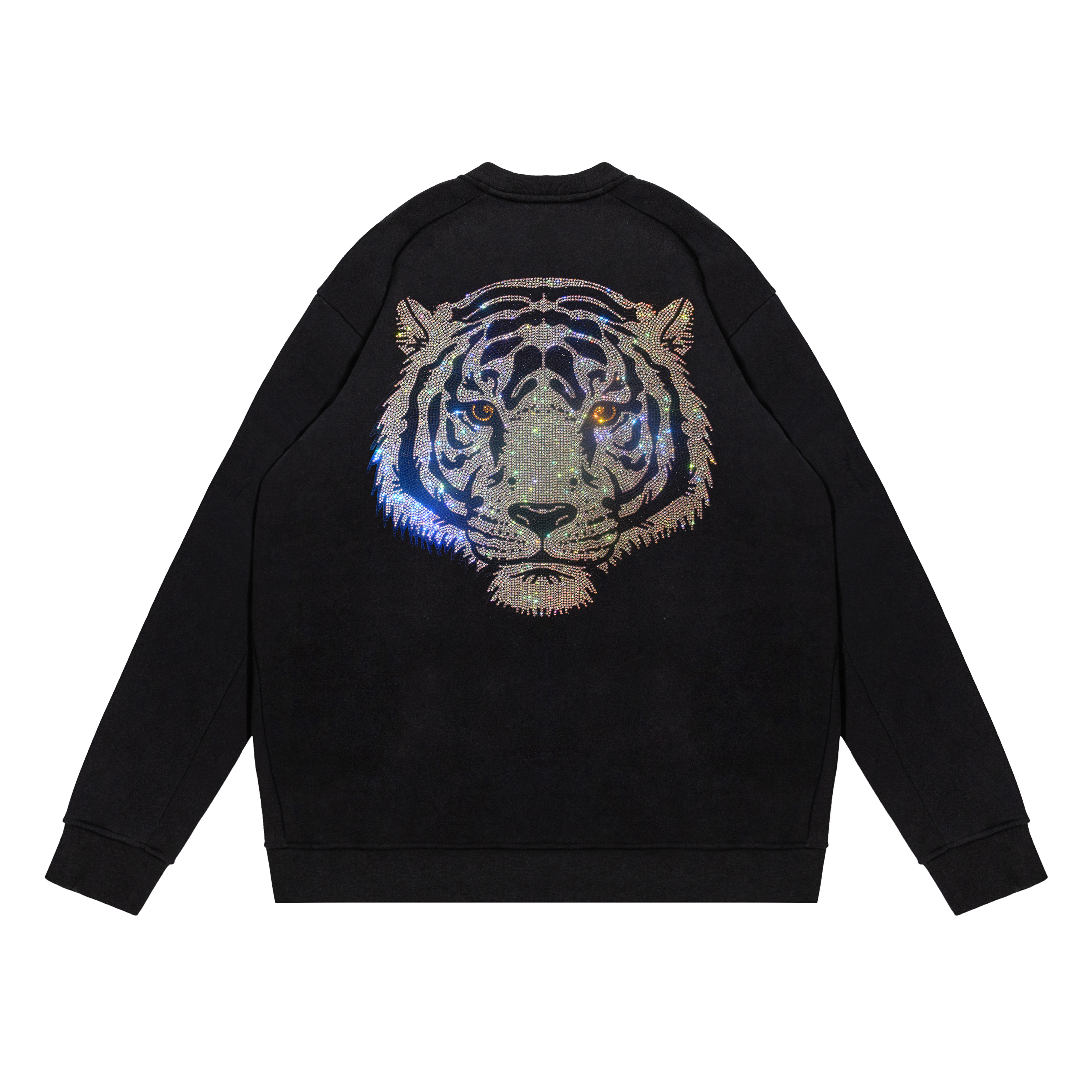 Custom Arcteryx Unisex Black Crewneck Sweatshirt with Rhinestones - Streetwear Style X000005800(Team316-626