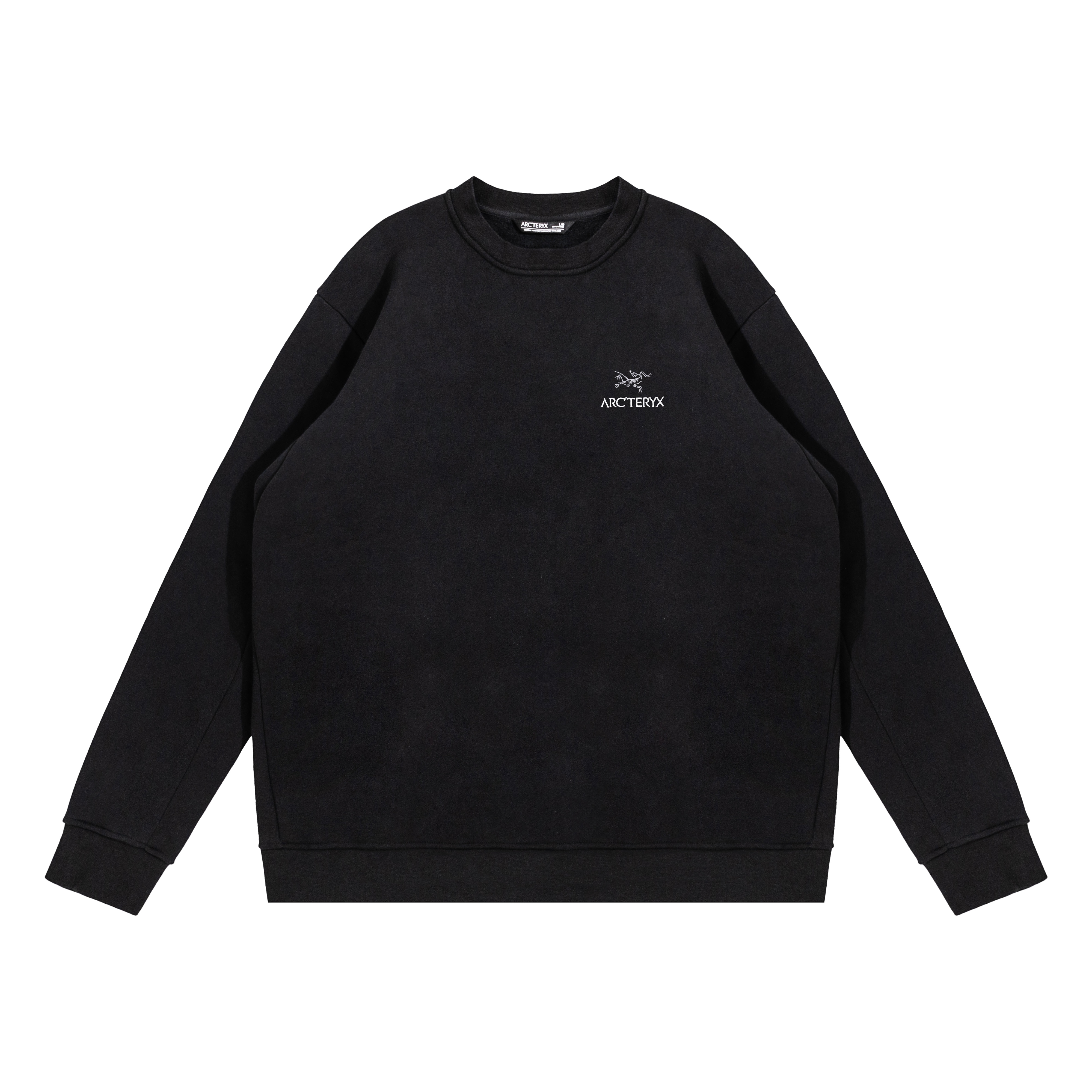 Lookbook Custom Arcteryx Unisex Black Crewneck Sweatshirt with Rhinestones - Streetwear Style X000005800(Team316-626
