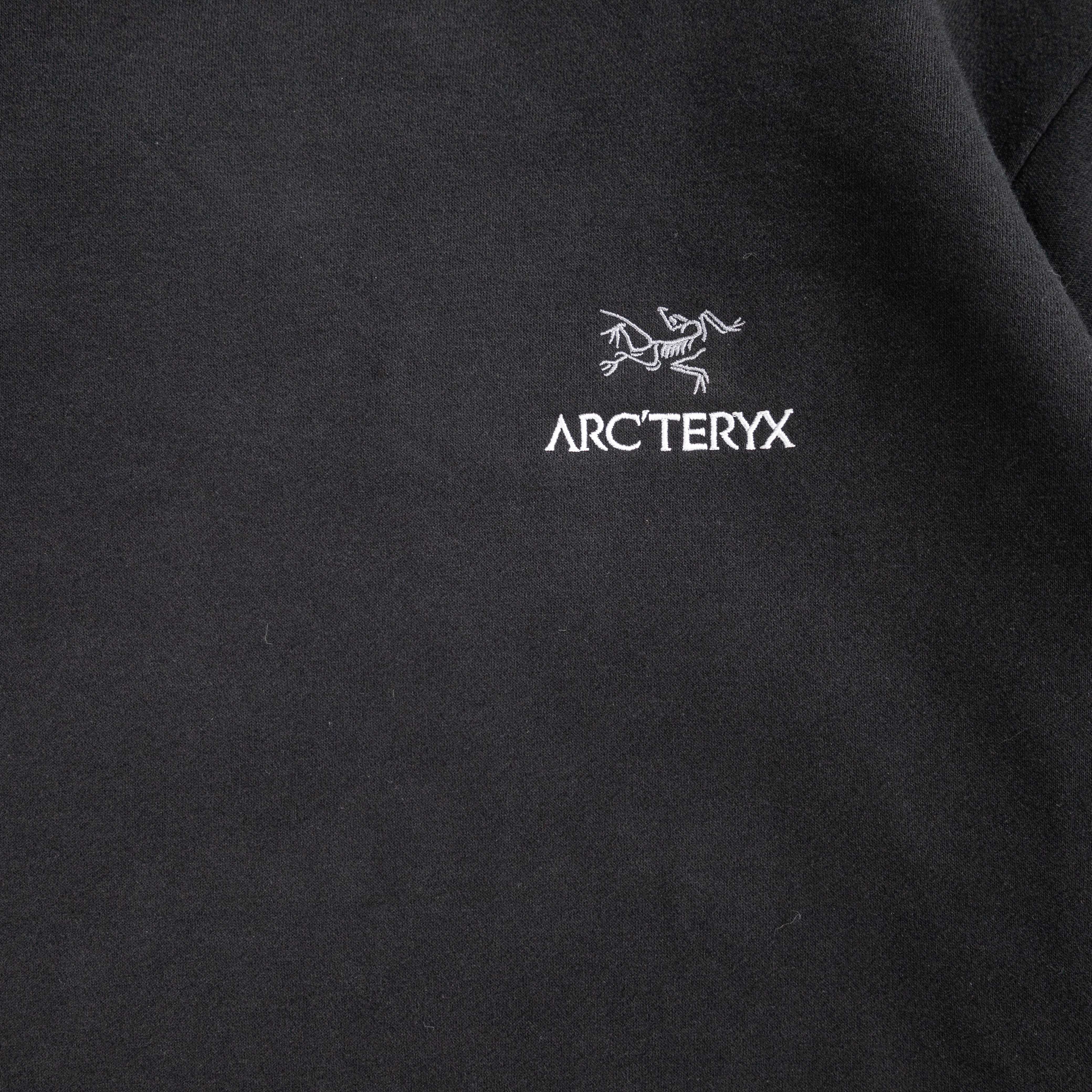 Shop Custom Arcteryx Unisex Black Crewneck Sweatshirt with Rhinestones - Streetwear Style X000005800(Team316-626