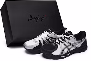 Custom ASICS Gel-Exalt 2 Shadow Samurai Running Shoes Black/White/Silver Mens. 1011B918-102 (Team80 - Men's Shadow Warrior SBOX) Custom ASICS Gel-Exalt 2 Shadow Samurai Running Shoes Black/White/Silver Mens. 1011B918-102 (Team80 - Men's Shadow Warrior SBOX)