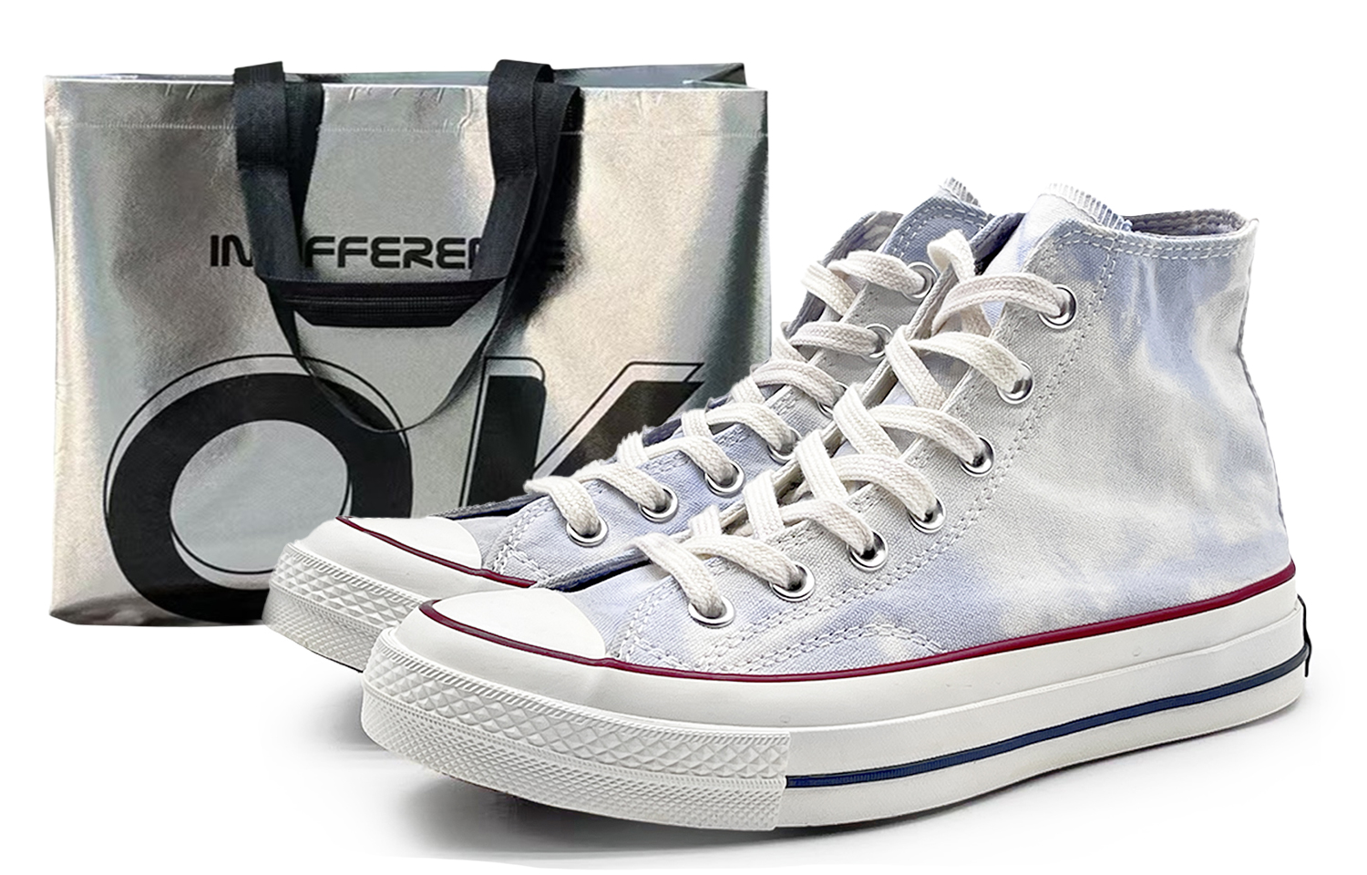 Custom Converse 1970s Chuck Taylor Blue Tie-Dye High-Top Canvas Shoes . 162056C (Team486 - At Lan SBOX)