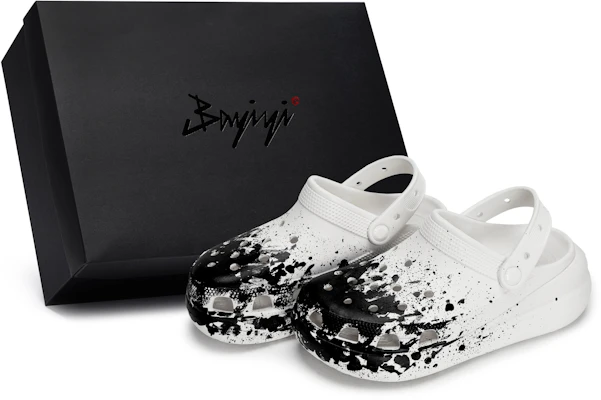 定制Crocs Crush黑白墨迹设计洞洞鞋. 207521-100 (Team80 - Seamless Men & Women Live Show S-BOX) Buy 定制Crocs Crush黑白墨迹设计洞洞鞋. 207521-100 (Team80 - Seamless Men & Women Live Show S-BOX)