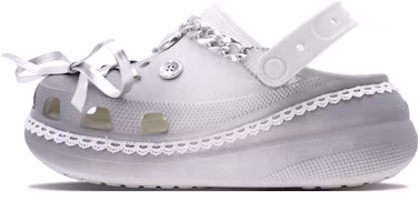 Custom Crocs Crush Clog Silver Spring Comfortable Sandals Gray White 207521-100 (Team147-Silver Mountain Spring) Custom Crocs Crush Clog Silver Spring Comfortable Sandals Gray White 207521-100 (Team147-Silver Mountain Spring)