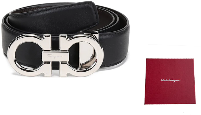 Tali Pinggang Kulit FERRAGAMO Buckle Perak Boleh Balik Ukiran Custom Coklat/Hitam 679710-0686671 Order Tali Pinggang Kulit FERRAGAMO Buckle Perak Boleh Balik Ukiran Custom Coklat/Hitam 679710-0686671