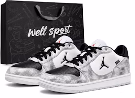 Custom Jordan Court Connect Grey Cement Hand-Painted Street Style Low-Top Sneakers. IQ5698-101 (Team1054 - Gray Cement LD) Custom Jordan Court Connect Grey Cement Hand-Painted Street Style Low-Top Sneakers. IQ5698-101 (Team1054 - Gray Cement LD)