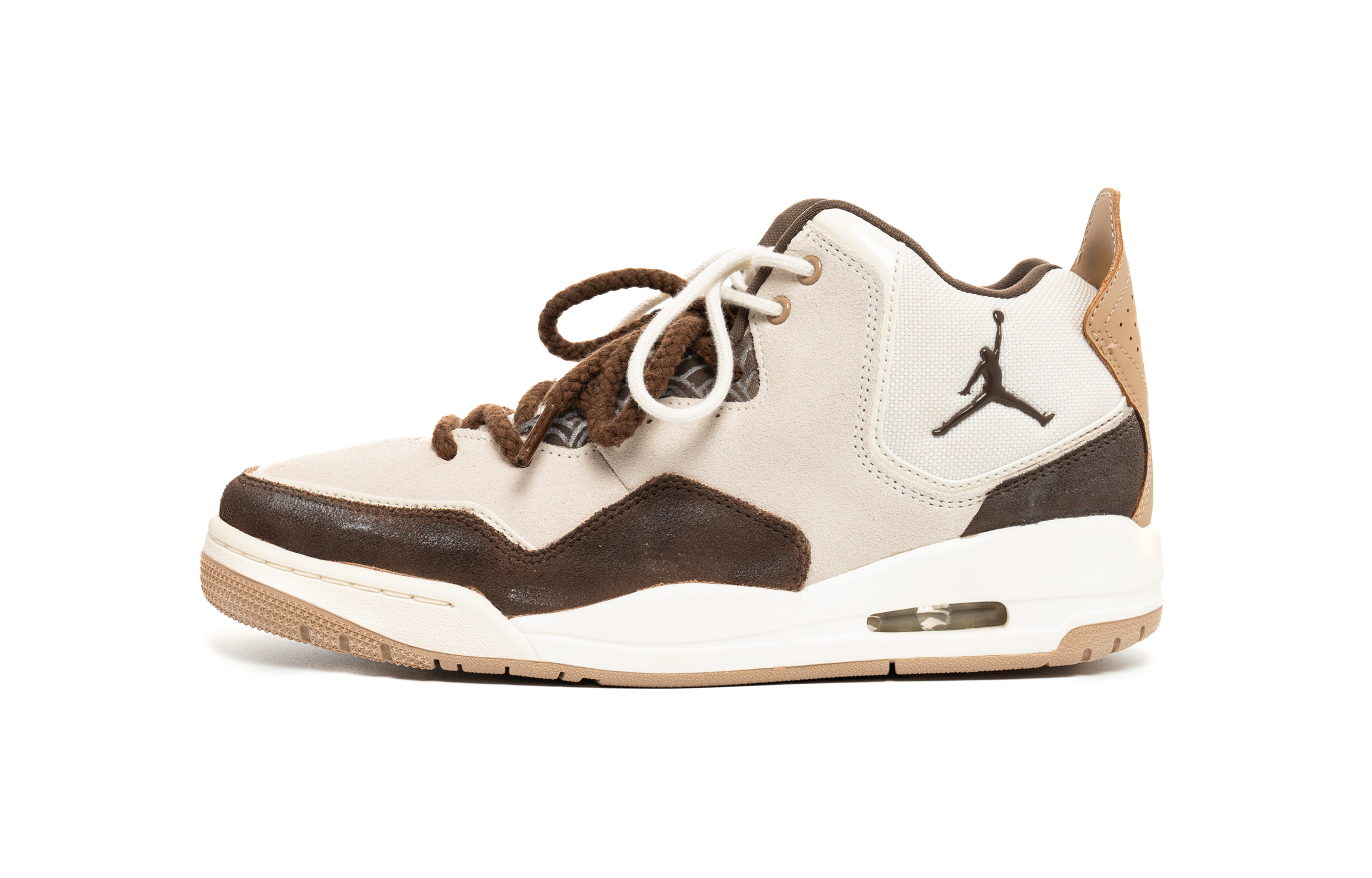Custom Jordan Courtside 23 Retro Mid Basketball Shoes Beige/Brown Men’s Sneakers. FQ6860-121 (Team240 - Rugged Terrain).