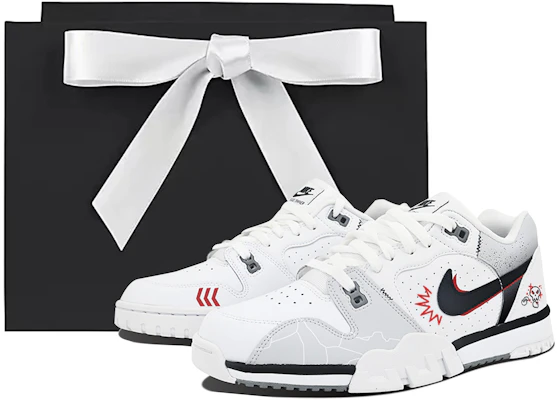 Custom Nike Air Cross Trainer 3 NinePro Boxing Skull Low Sneakers Black White Red CQ9182-106 (Team107 - Fighting Skull SBOX) Buy Custom Nike Air Cross Trainer 3 NinePro Boxing Skull Low Sneakers Black White Red CQ9182-106 (Team107 - Fighting Skull SBOX)