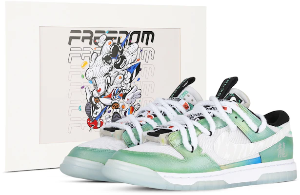 Custom Nike Air Dunk Jumbo 'Year of the Dragon' White Green Low-Top Sneakers. FJ7067-114 (Team81 Men's Yulong Collection) Buy Custom Nike Air Dunk Jumbo 'Year of the Dragon' White Green Low-Top Sneakers. FJ7067-114 (Team81 Men's Yulong Collection)