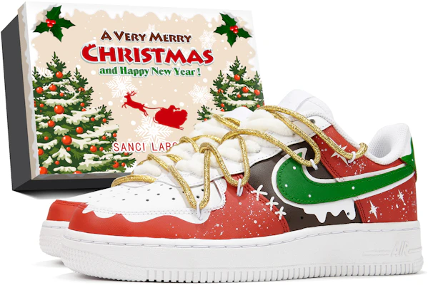 客製耐克Air Force 1聖誕雪花紅白低筒男鞋 CW2288-111 (Teamp-Polaris Snow S-BOX) Buy 客製耐克Air Force 1聖誕雪花紅白低筒男鞋 CW2288-111 (Teamp-Polaris Snow S-BOX)